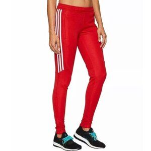 NWOT Adidas Tiro Climacool Track Pants S Red White Stripes Athletic Joggers